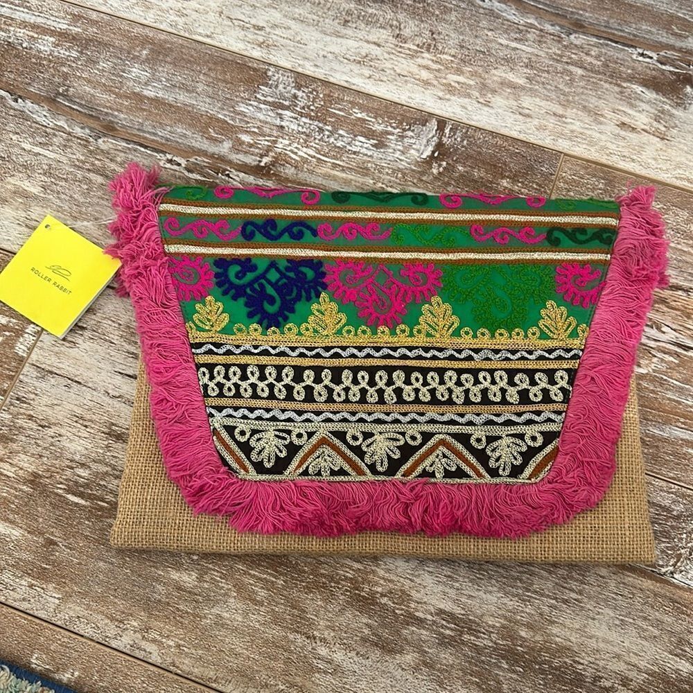NWT Roller Rabbit Delana Clutch